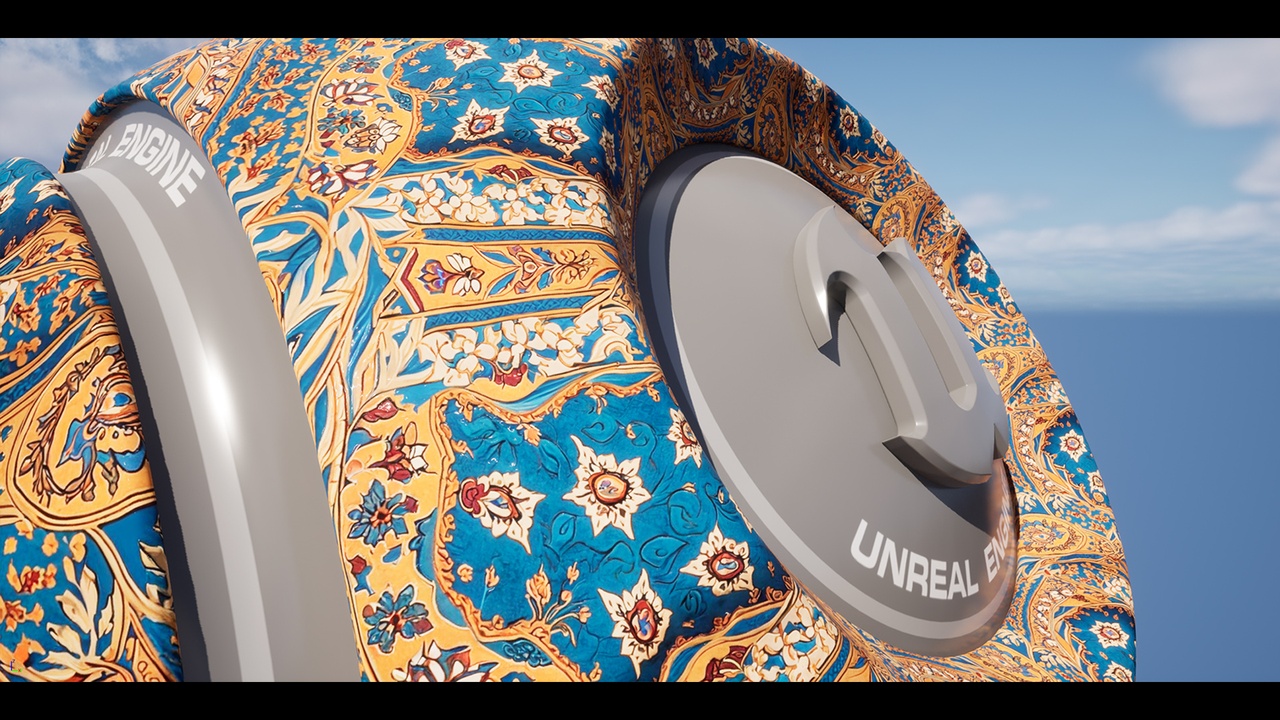 Media 1 for listing Persian Pattern Material Pack – 30 Ornamental Materials with 180 4K PBR Textures