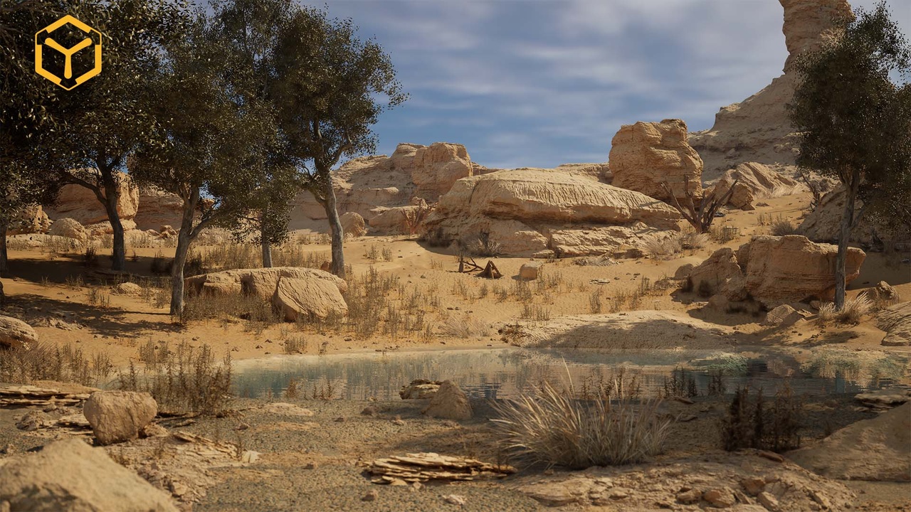 出品[WANYI Graphics] Yardang Rocky Desert - 3D Scans Asset Packのメディア1