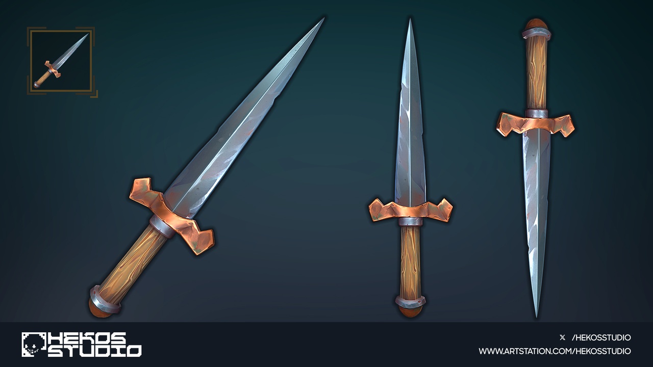 Media 1 for listing Stylized Daggers