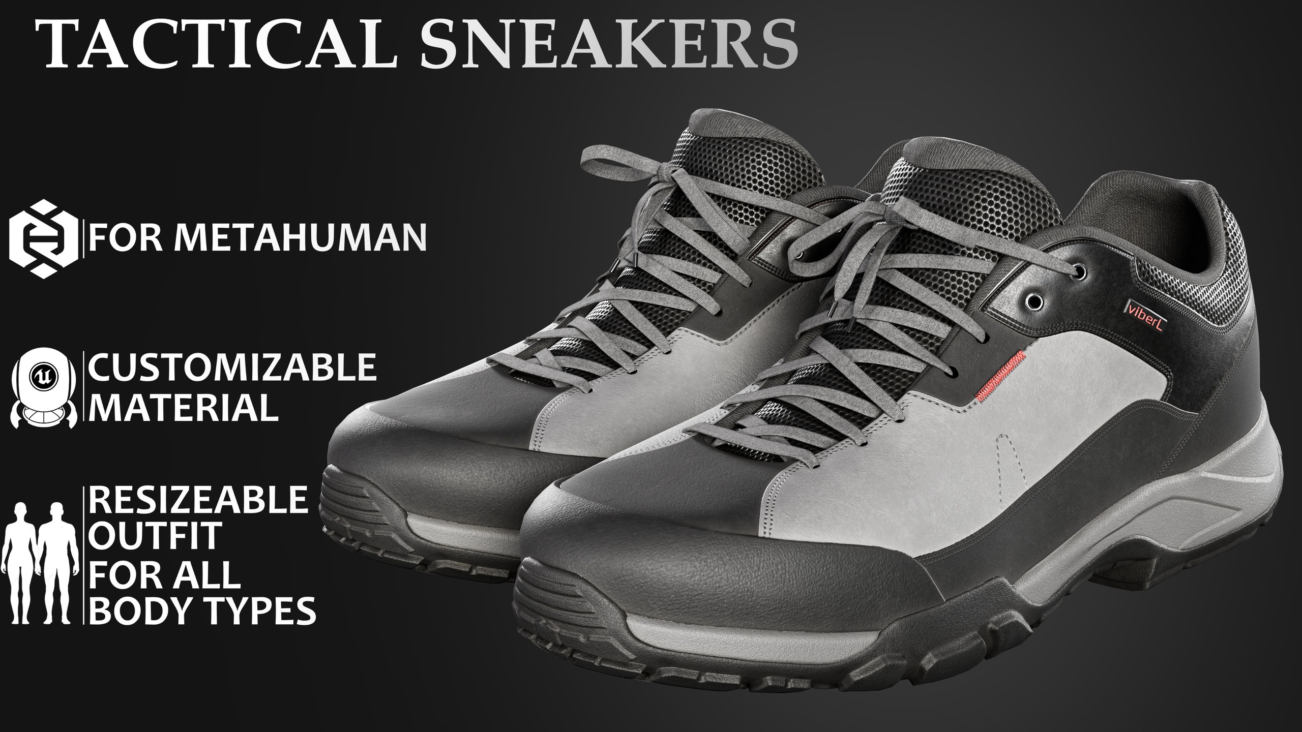 Media 1 for listing Metahuman Tactical Sneakers
