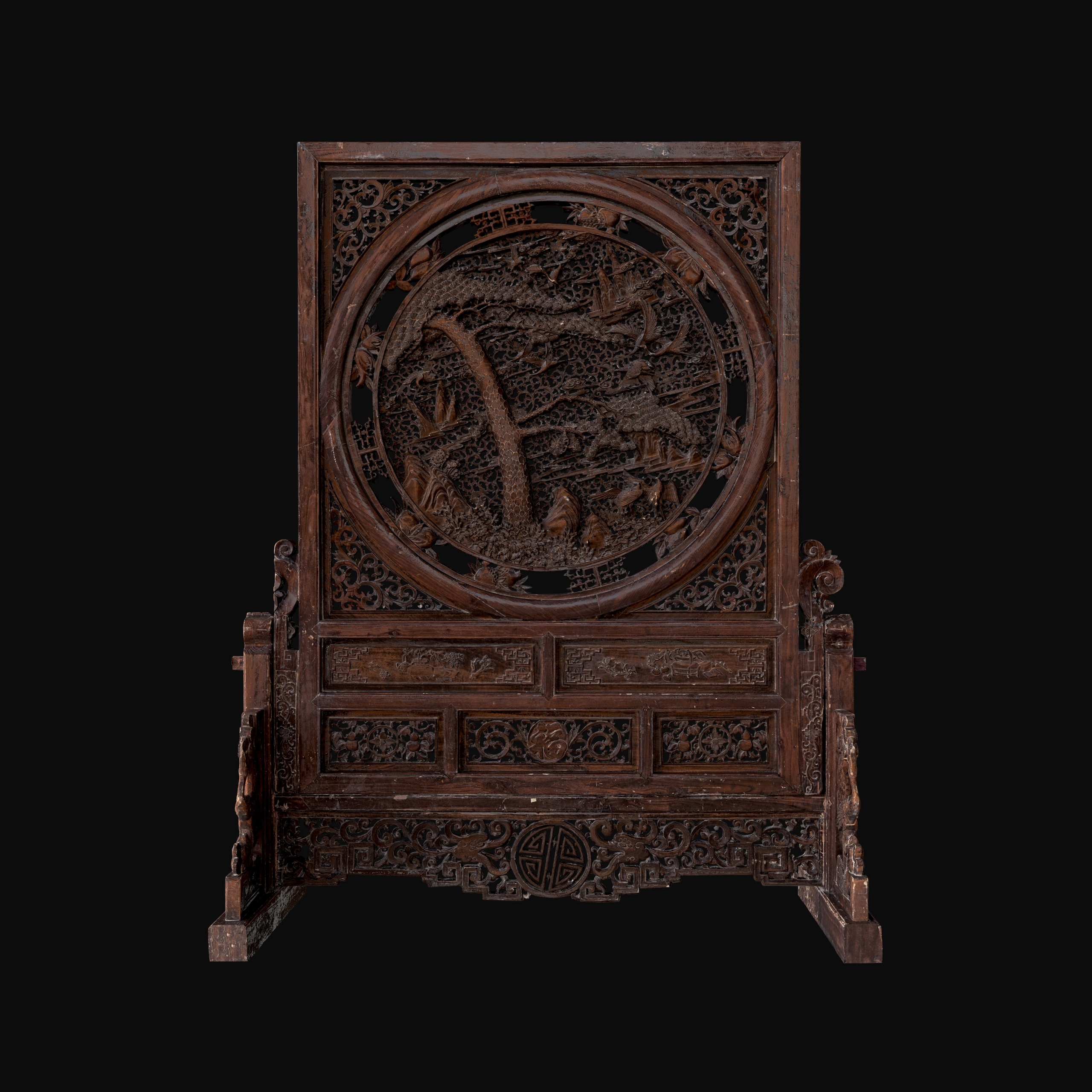 Media 1 for listing Carved Wood Screen