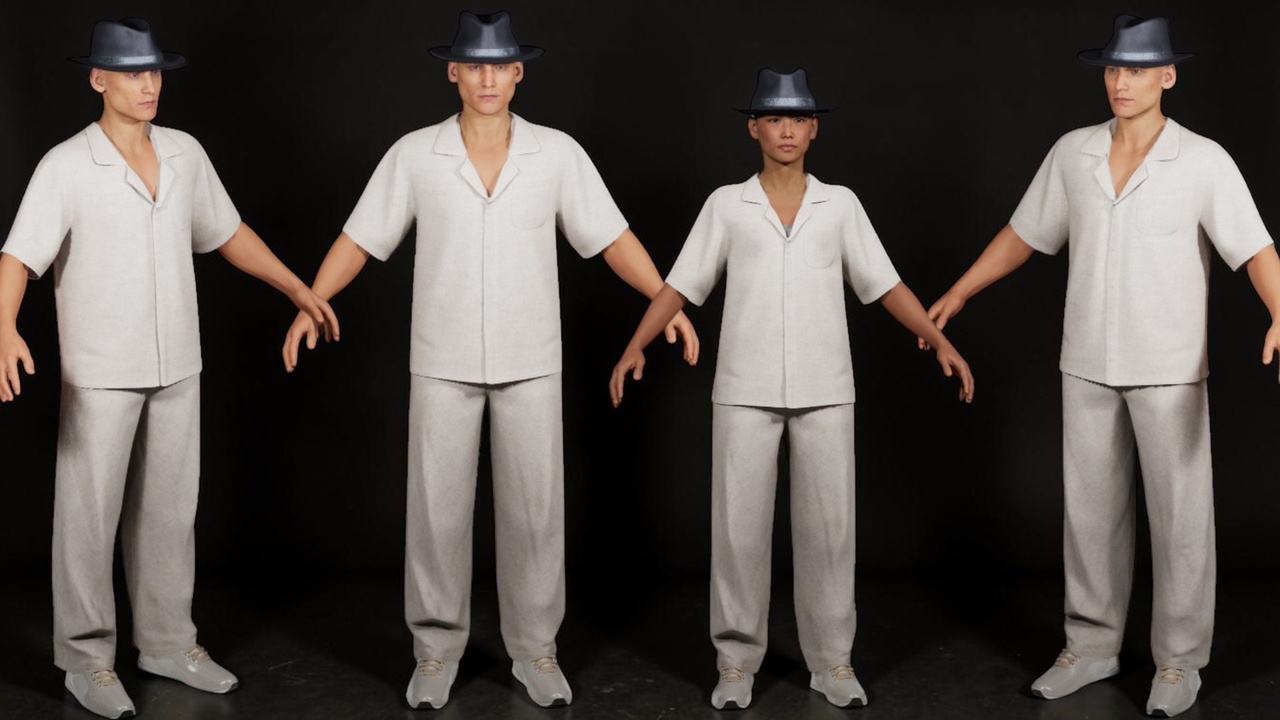 Media 1 for listing Unisex Summer Outfit v3 - Metahuman Compatible