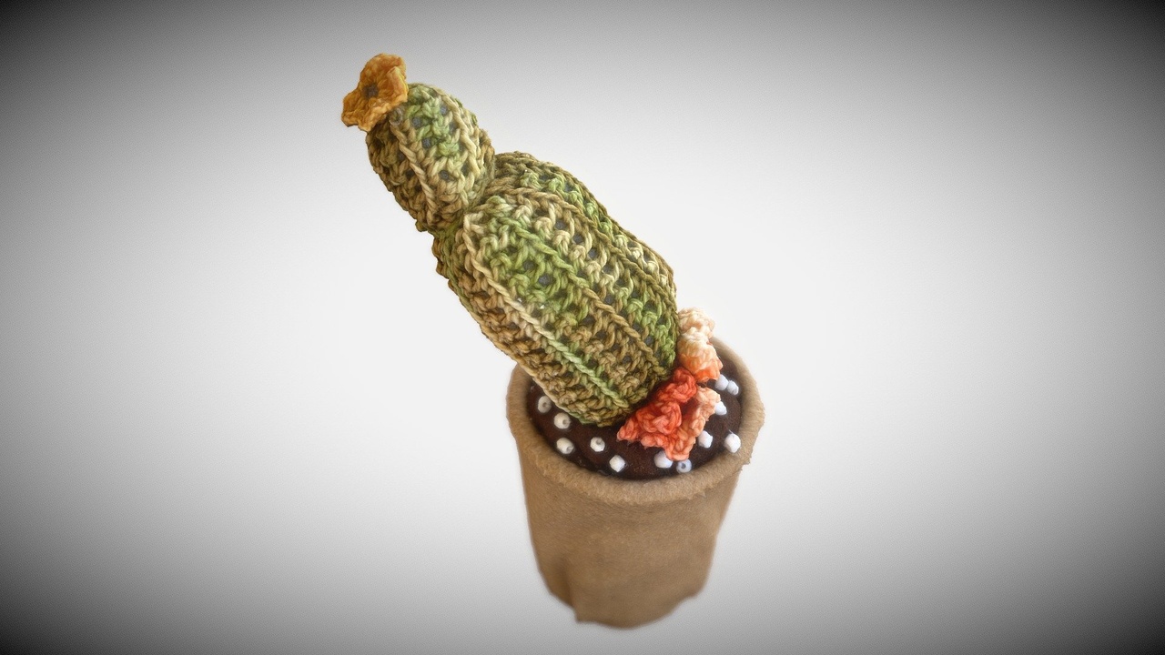 商品 Handmade Decorative Crochet Cactus 2 的媒体 1