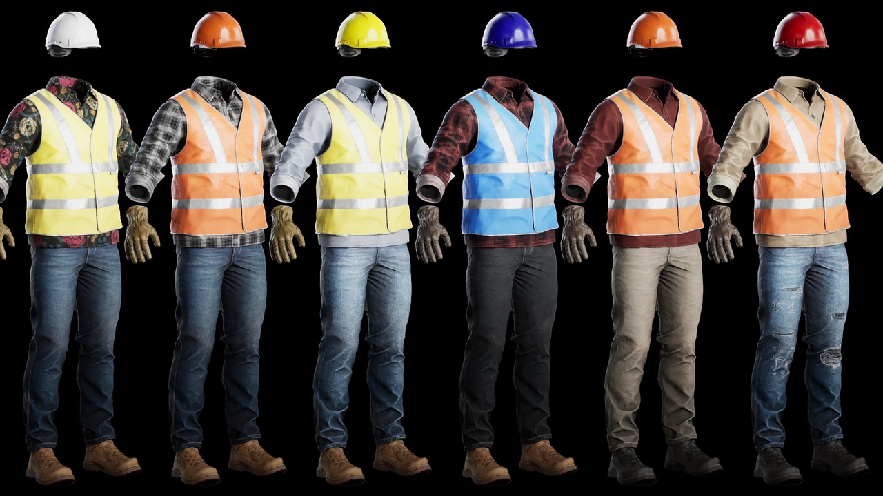 Media 1 for listing Worker Outfit 05 - Metahuman
