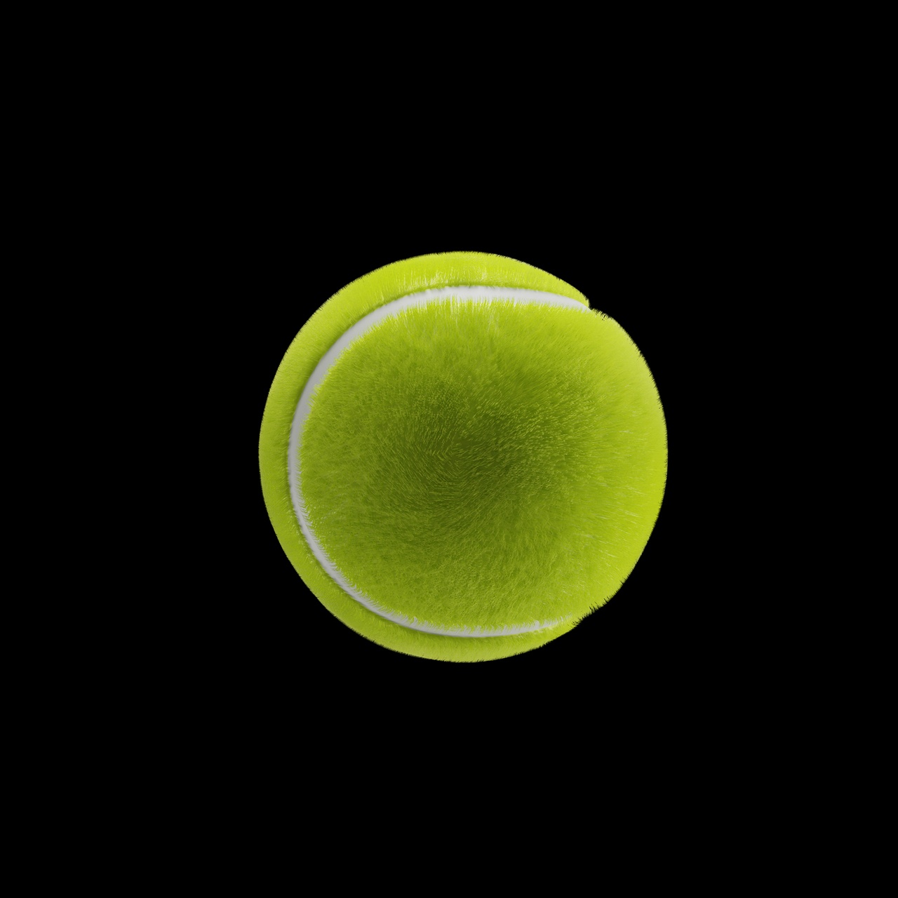 Media 1 for listing Tennis Ball 3D Model – Realistic, Game Ready | Blender + FBX