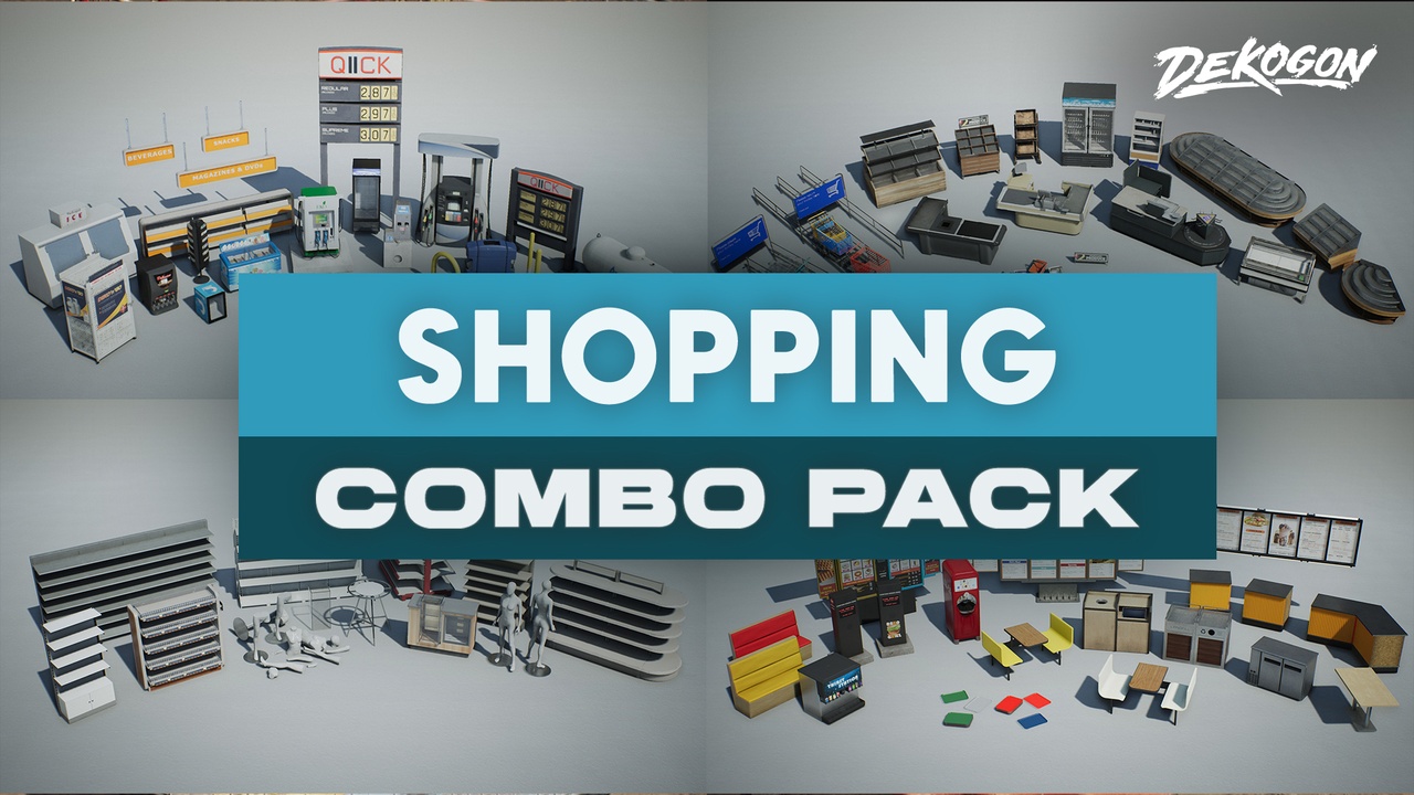 Media 1 for listing Market and Shopping - COMBO Prop Pack (VOL 1-4)