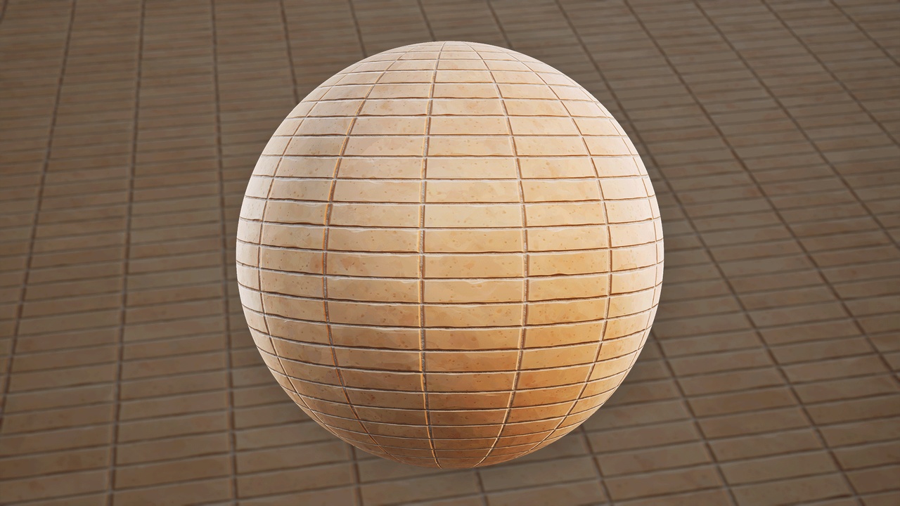 Media 1 for listing Stylized Brick Wall 04A - Material