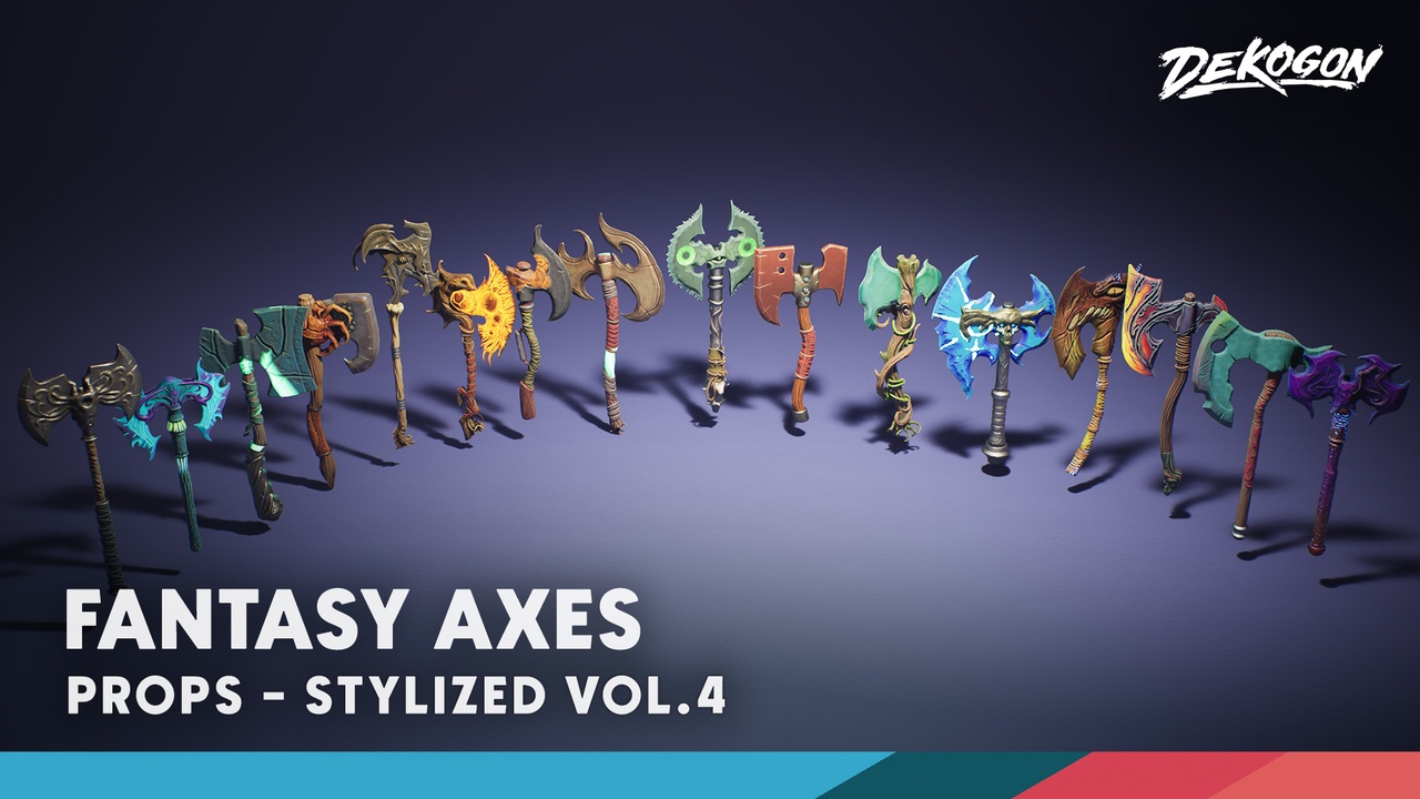 Media 1 for listing Stylized VOL.4 - Axes (Nanite and Low Poly)