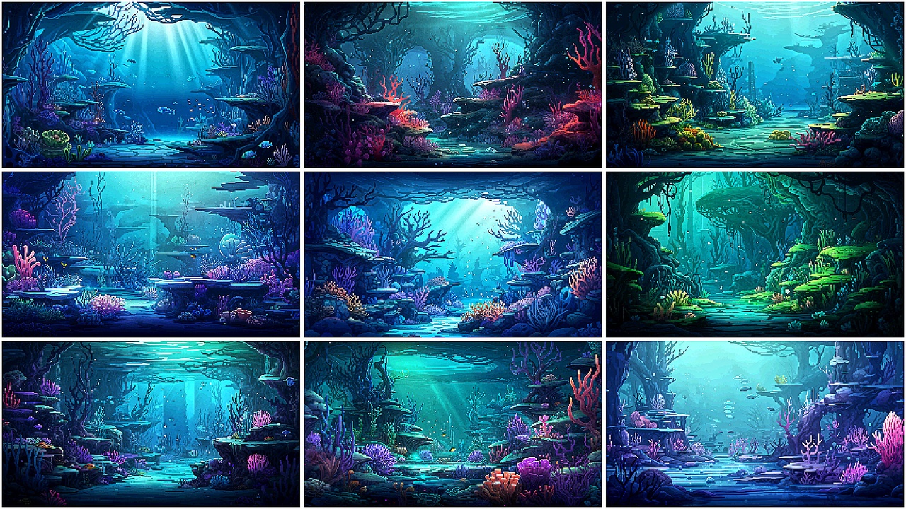 Media 1 for listing BACKGROUND - Pixel Reef 2