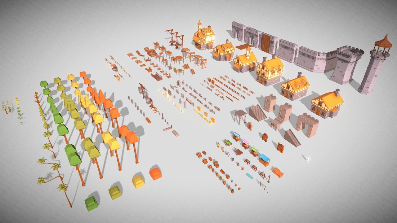 Media 1 for listing Low Poly Mega Assets Pack