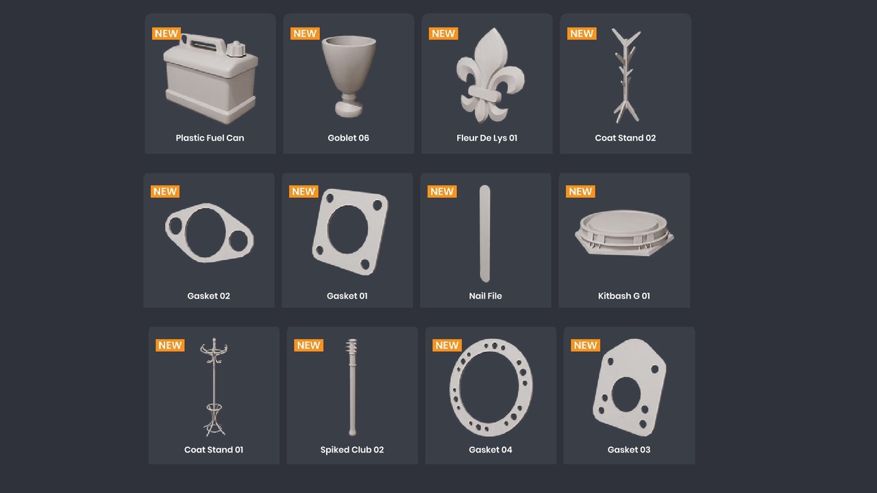 Media 1 for listing [Assets: 60  - Model Formats: .fbx   .obj   .glb   [Group 1