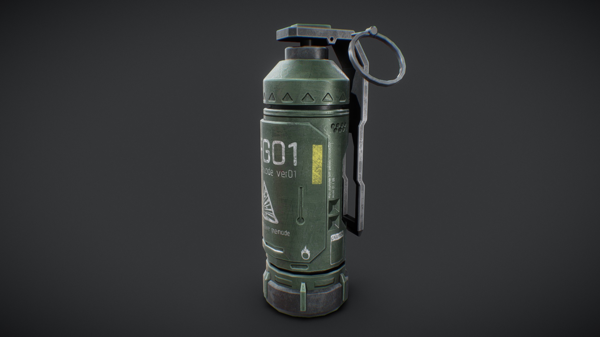 Scifi grenade | Fab