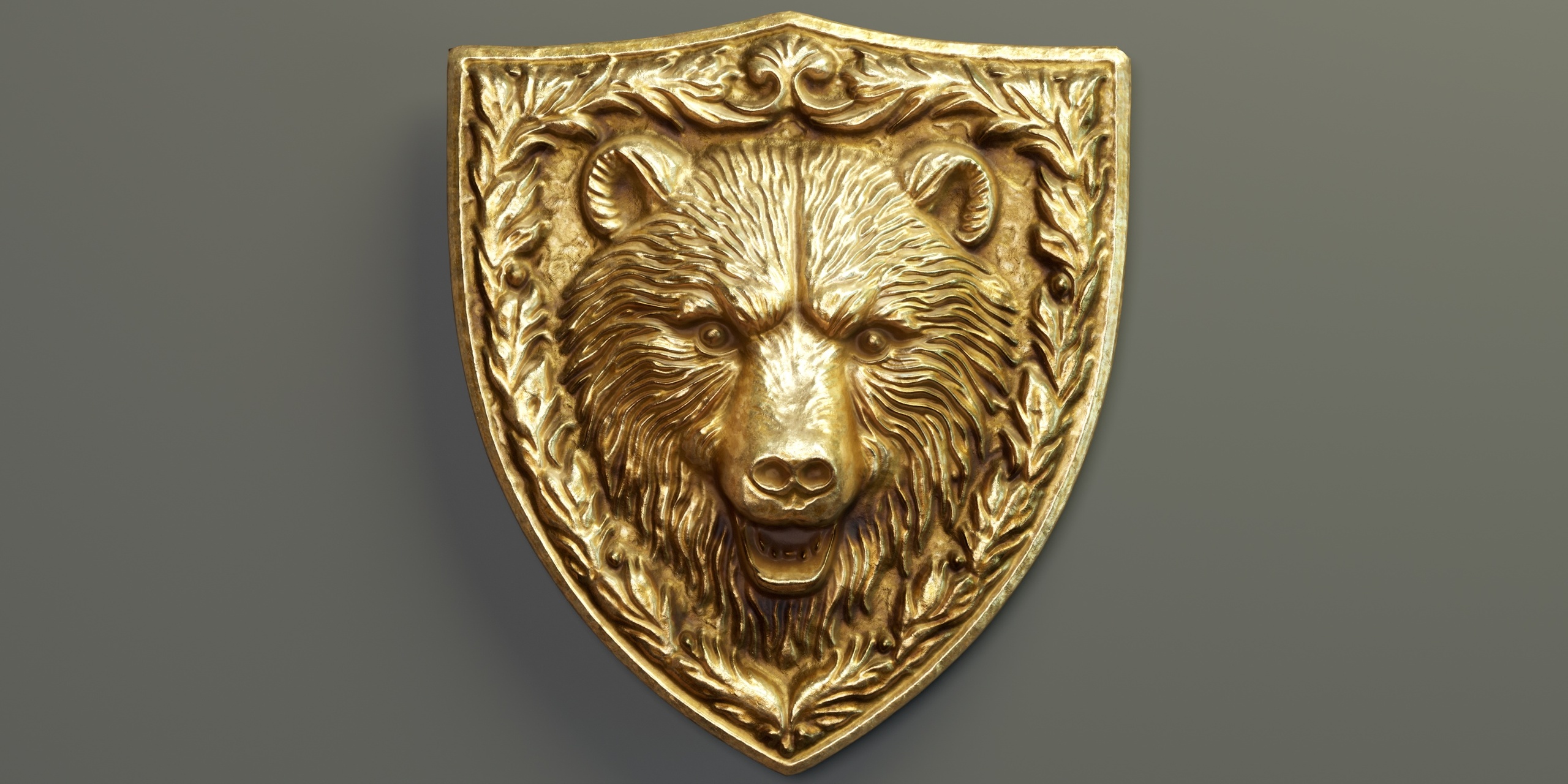 Bear Heraldic Emblem PBR 제품 등록을 위한 미디어 1개