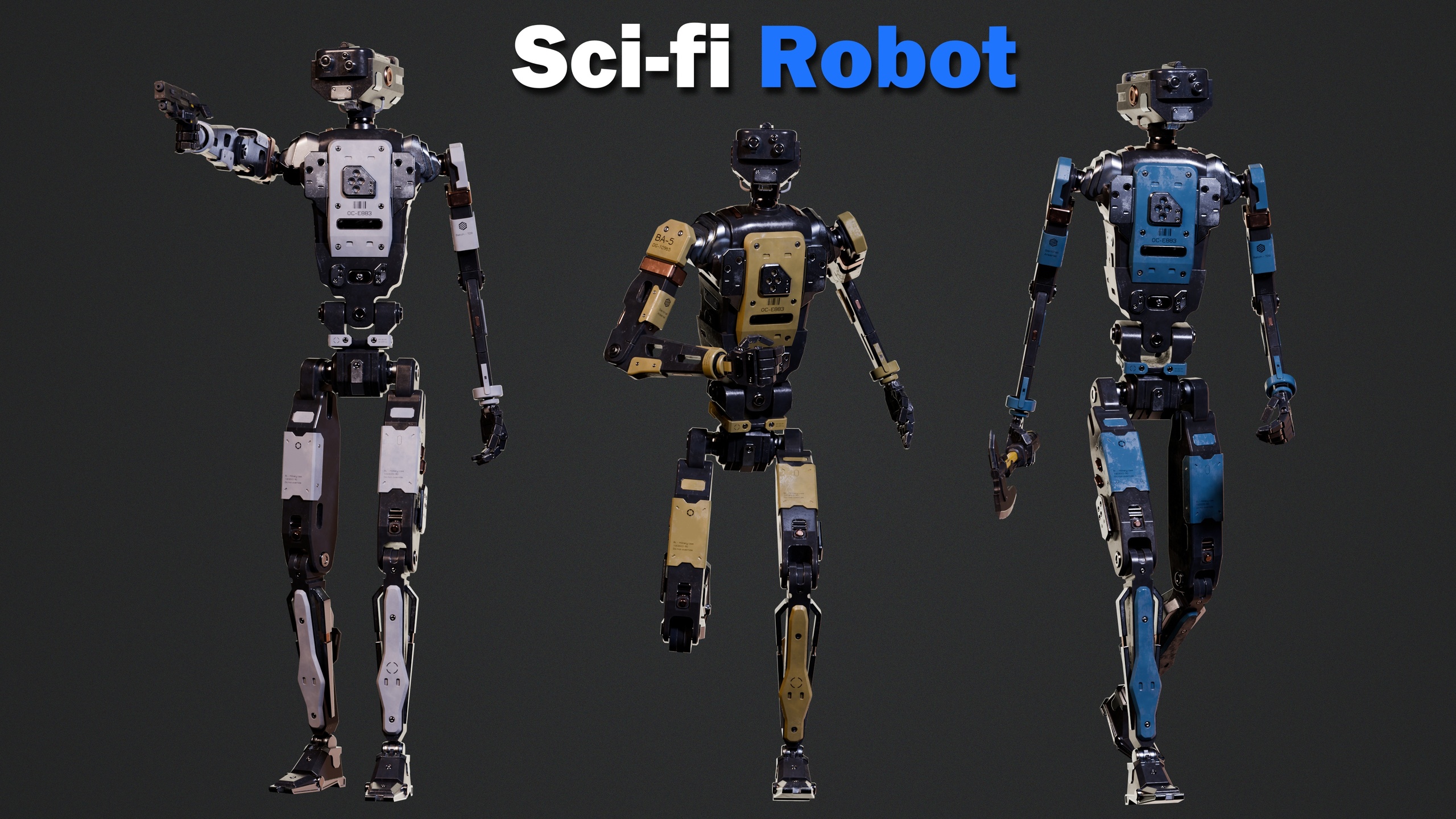 Media 1 for listing Scifi Robot - Animated Character
