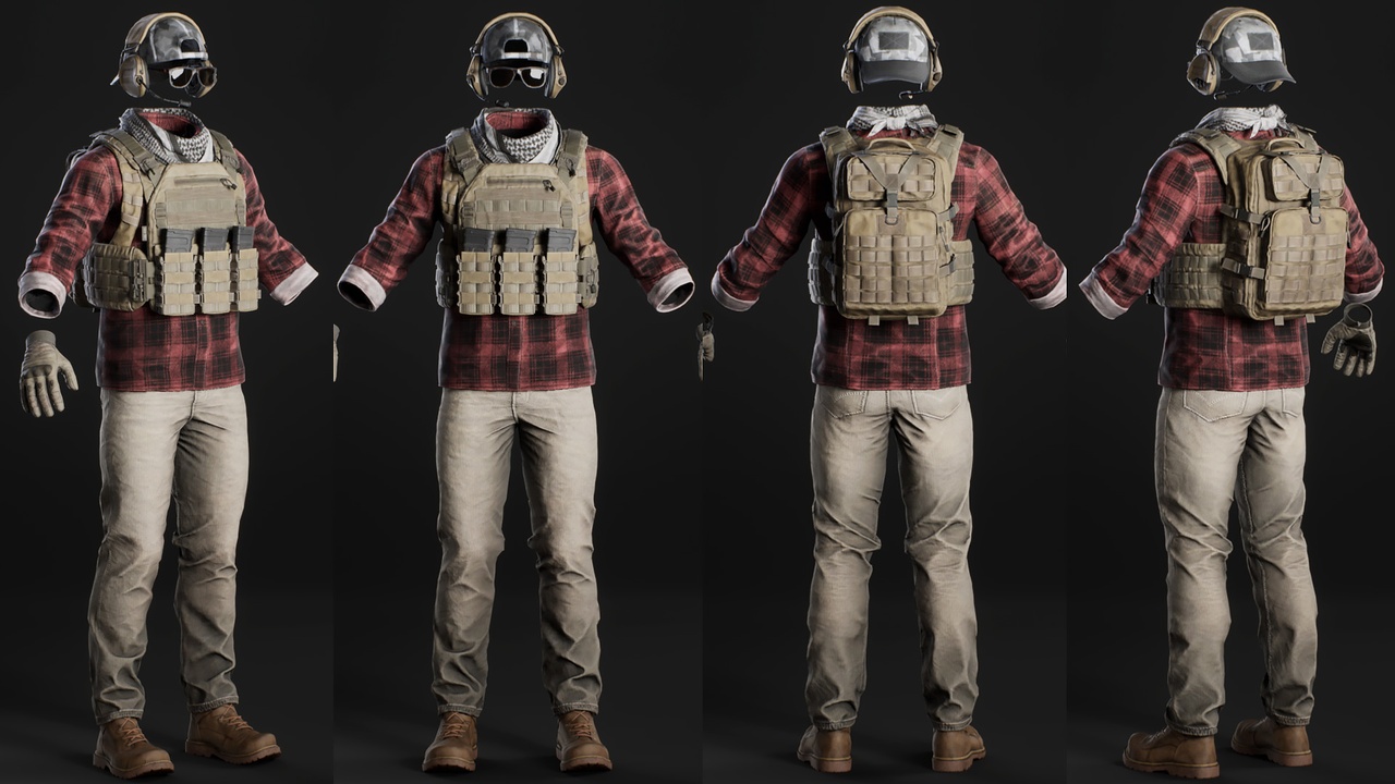 Media 1 for listing Casual Military Outfit 06 - Metahuman