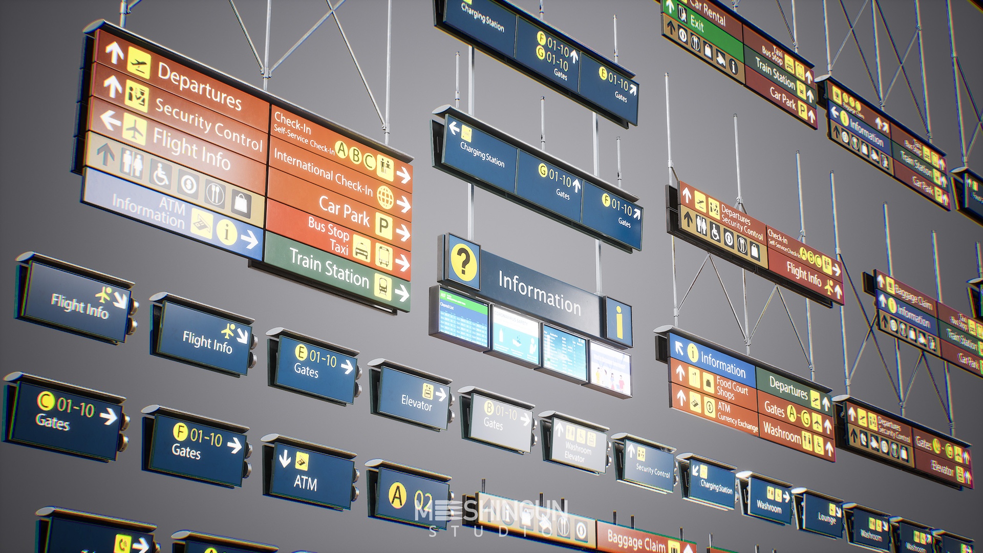 Airport Set Vol3-Signage