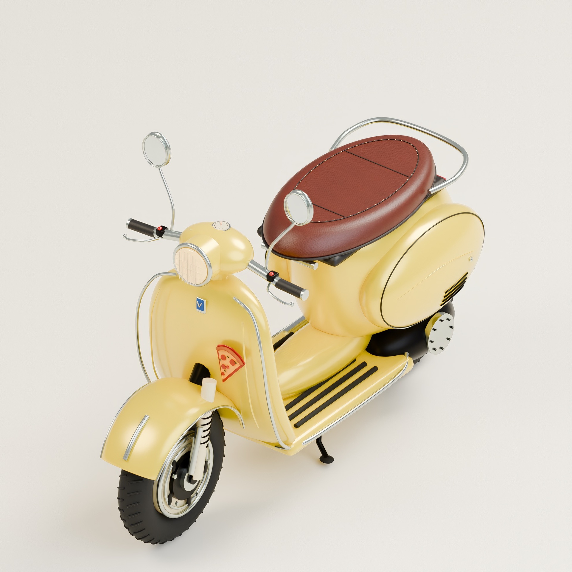 Media 1 for listing Stylized Italian Coastal Town & Pizza Delivery Prop Pack