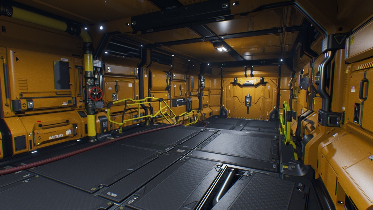 商品 Sci-Fi Hallway corridor  Modular Environment Kit 的媒体 1