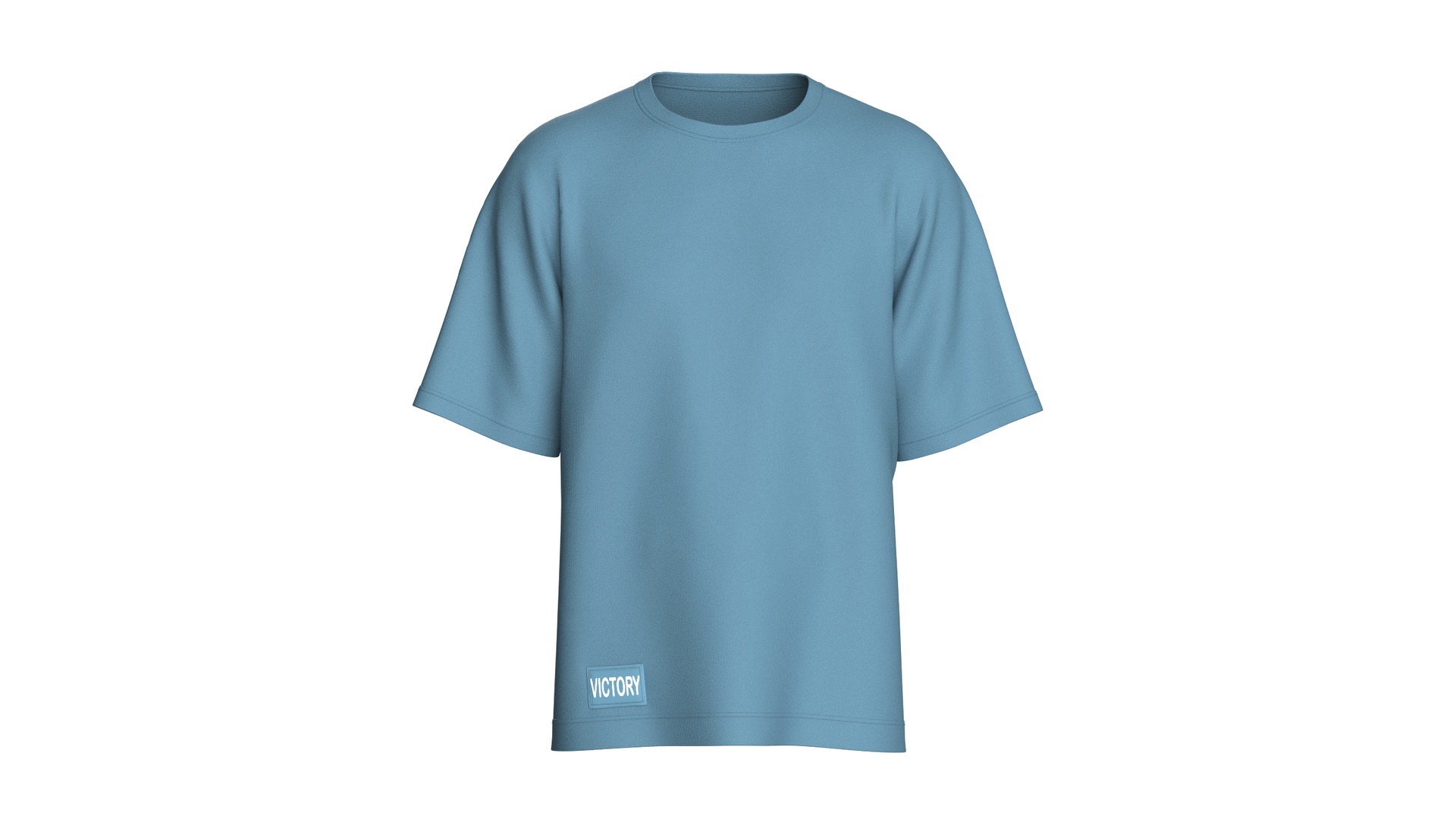 Media 1 for listing Men Nordic Blue Loose Fit Tee | High Poly