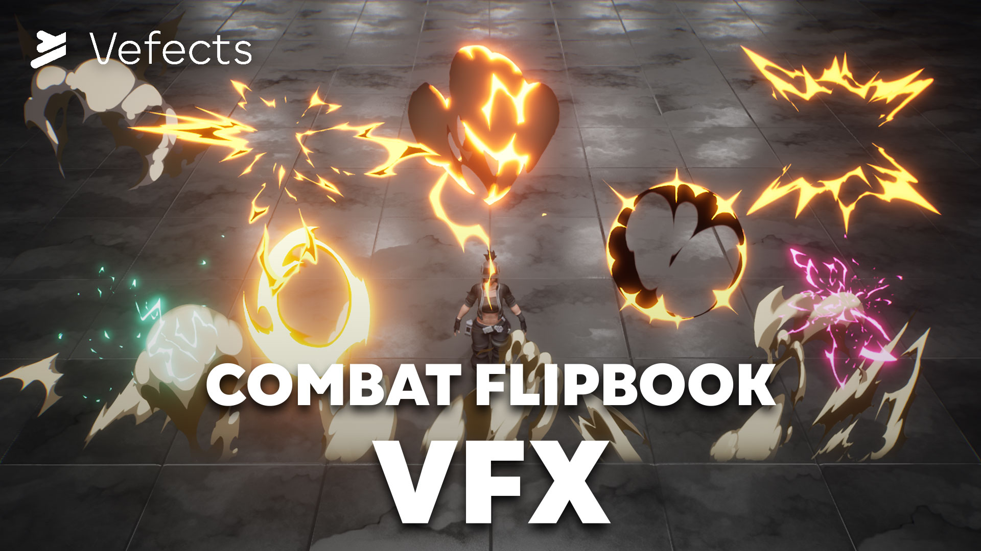 Combat Flipbook VFX | Fab