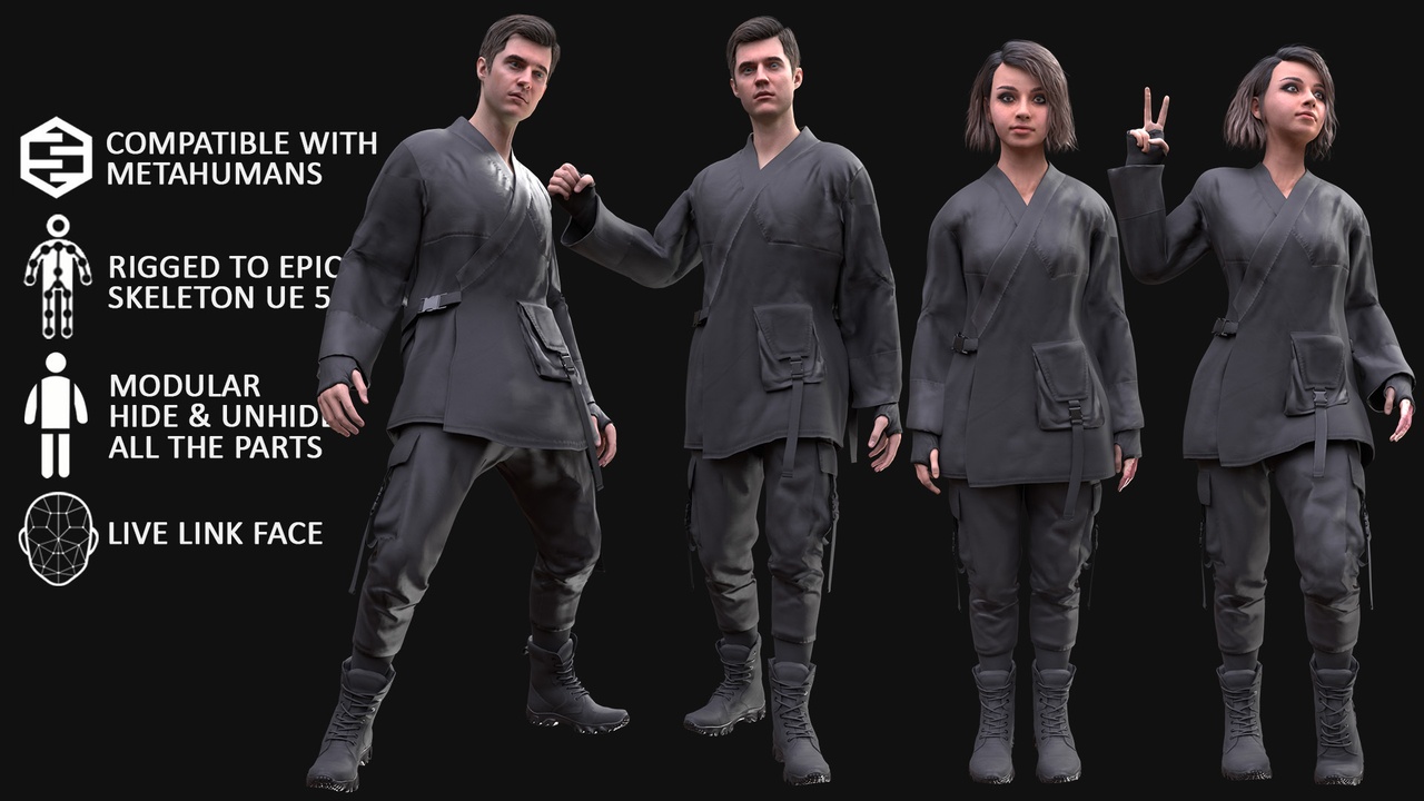 商品 Men's and Women's Military Uniform - Modular - Rigged 的媒体 1