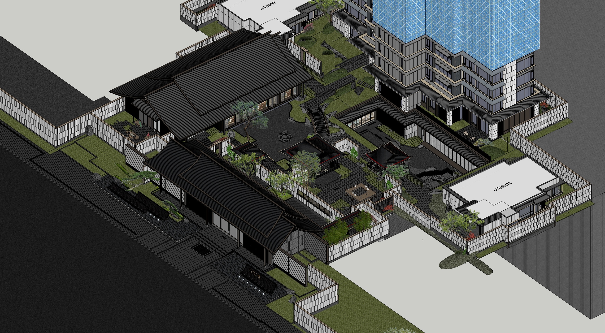 Media 1 for listing Song Dynasty Inspired Chinese Courtyard Architecture Complex