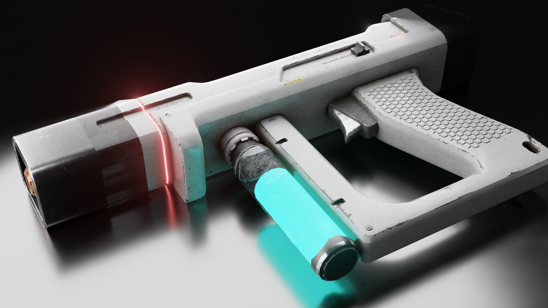 Using V2 Injector Gun Injector Syringe Gun V2 Plasma Pistol - Medkit - Game Asset - 3 ...