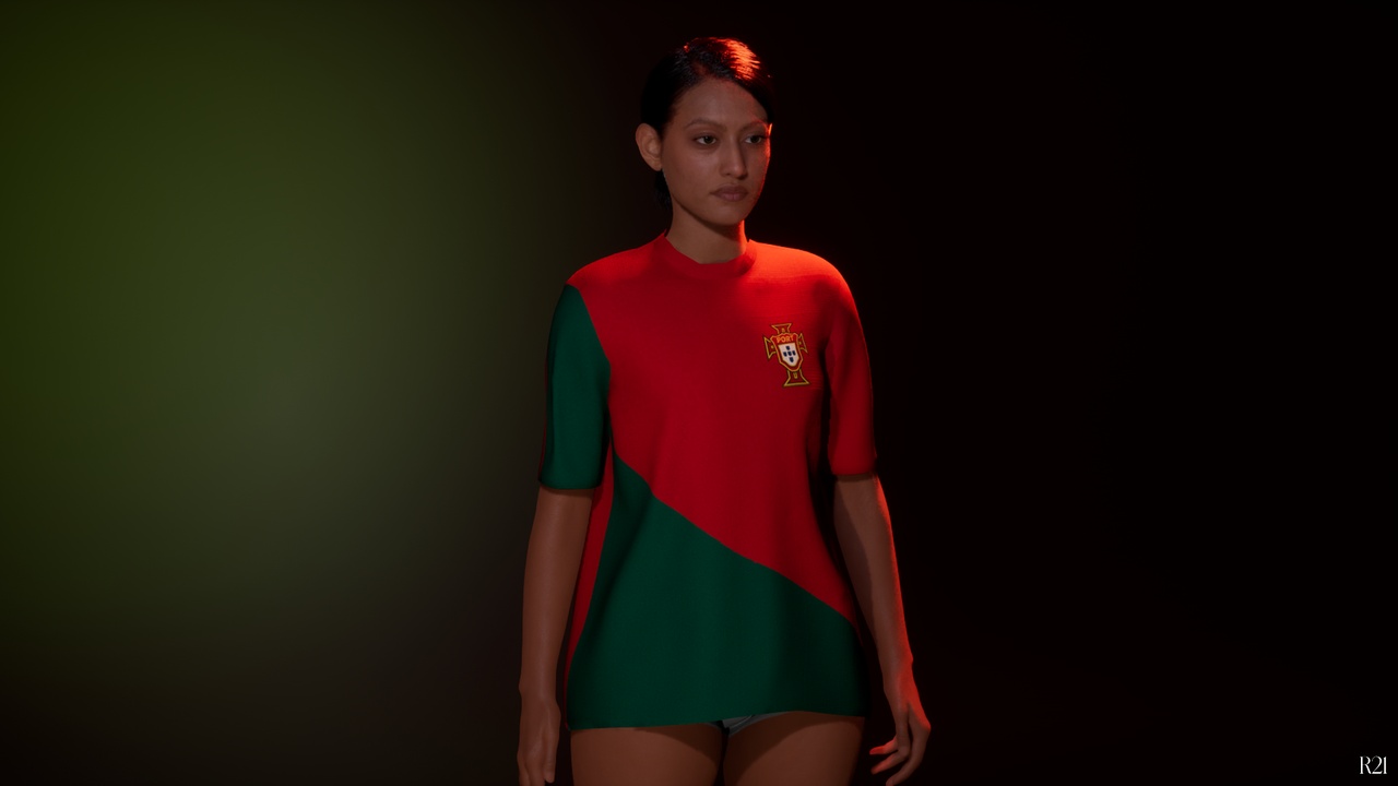 Media 1 for listing Portugal T-Shirt (Var. 1) | Outfit Asset - Metahuman