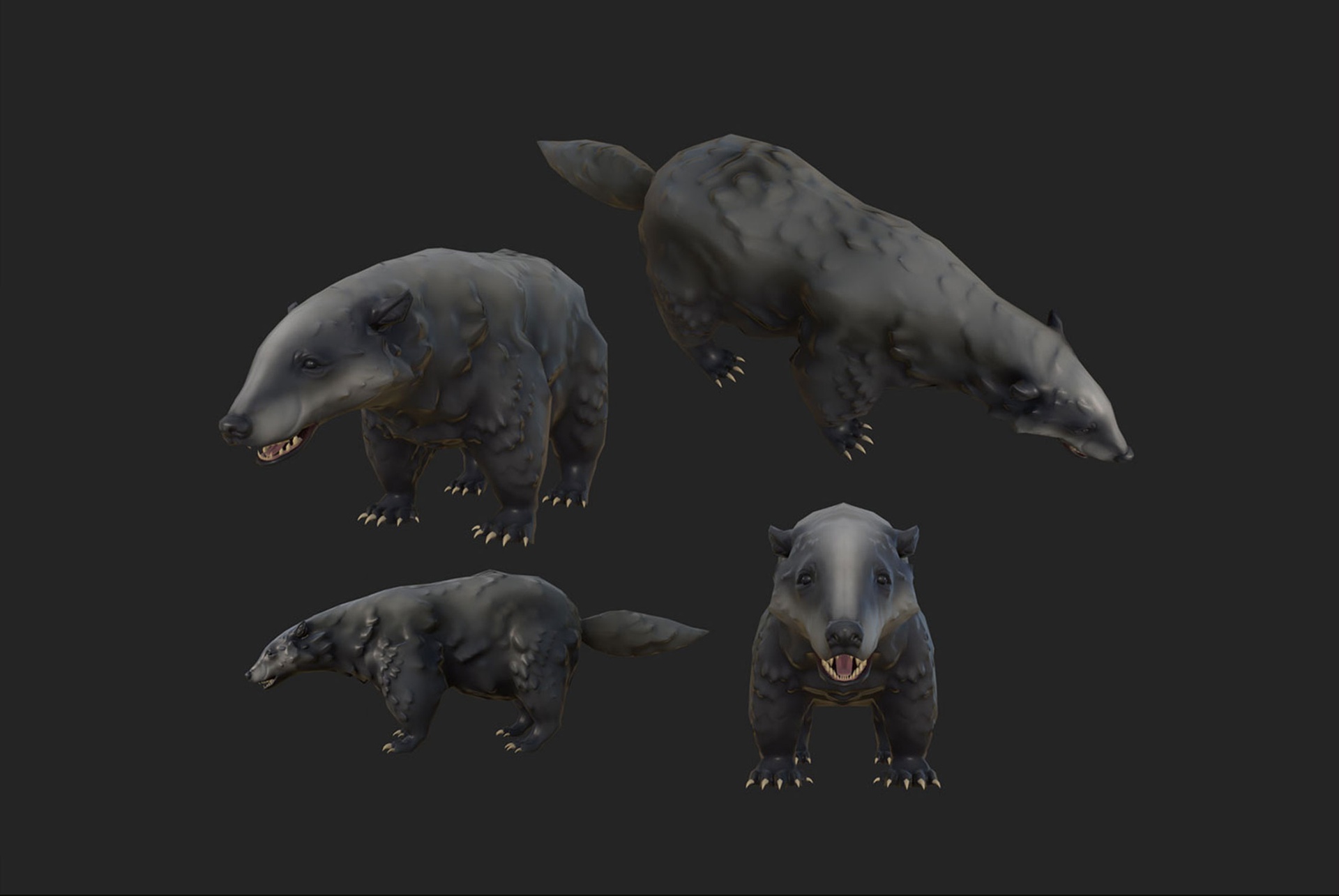 Media 1 for listing Semi realistic Badger 4 textures