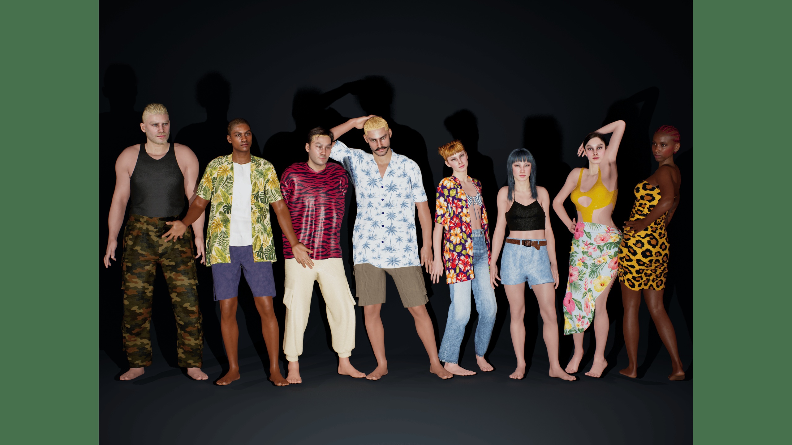 Media 1 for listing MetaHuman Parametric Clothing Pack - Summer Collection