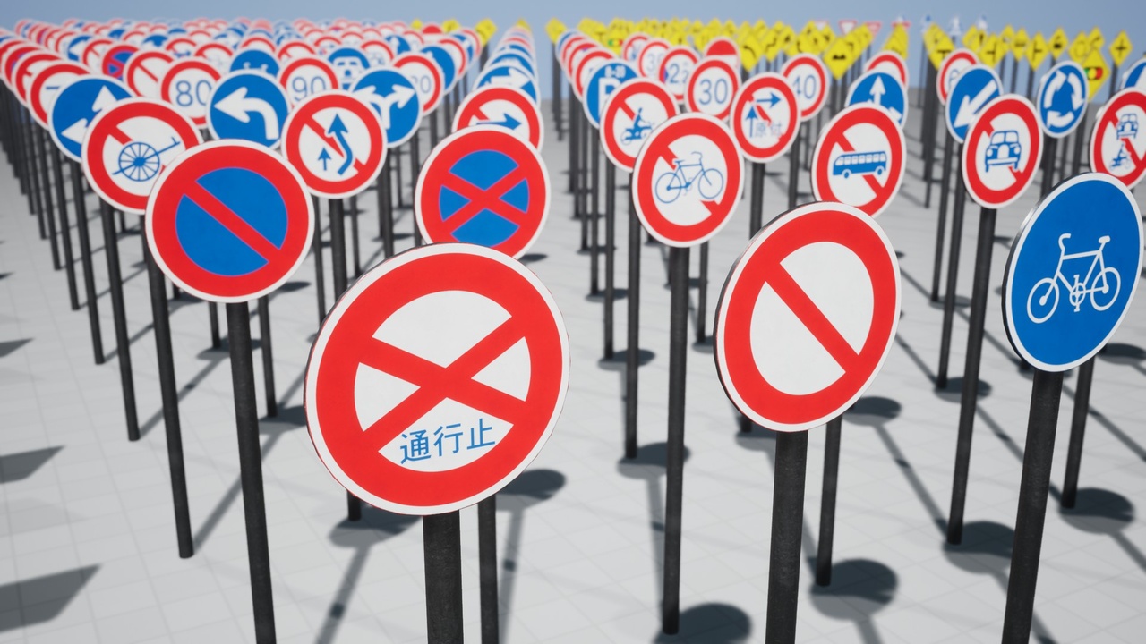 Media 1 for listing Japanese Street Signs Pack - 100+ Japanese Street Signs