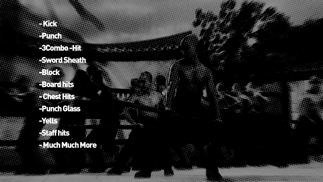 Media 1 for listing Martial Arts Sound FX Pack