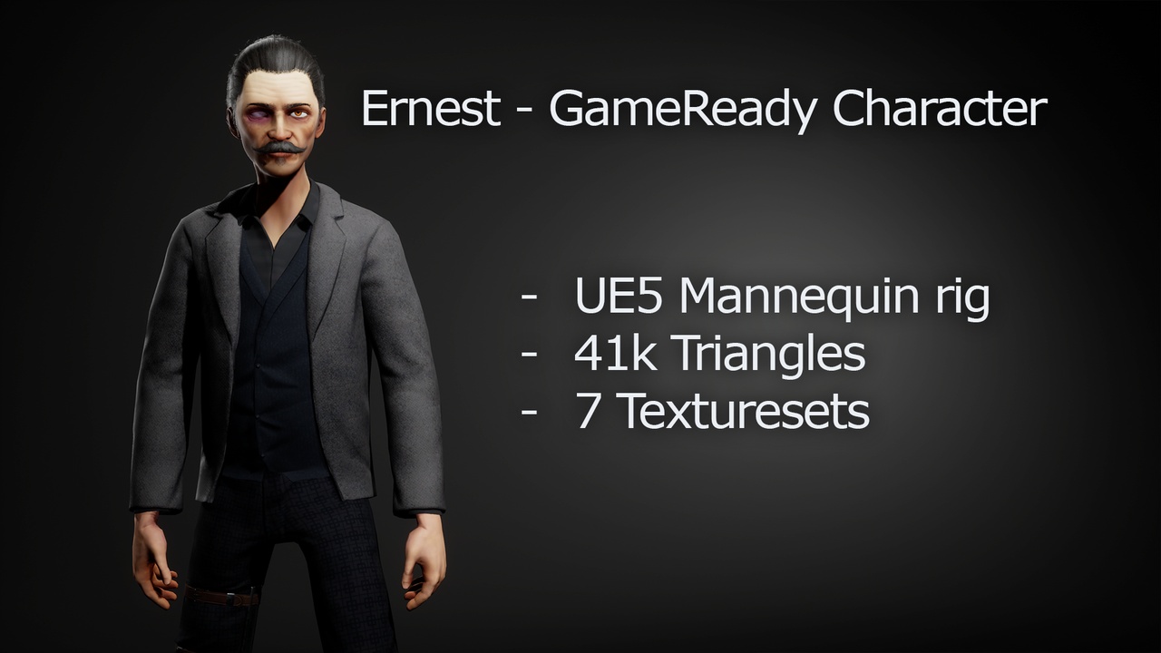 Media 1 for listing Ernest - Game Ready Character