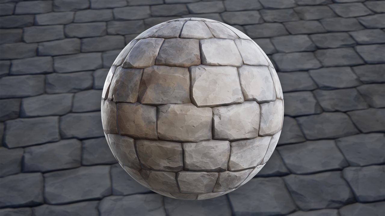 Media 1 for listing Stylized Stone Wall 01B - Material