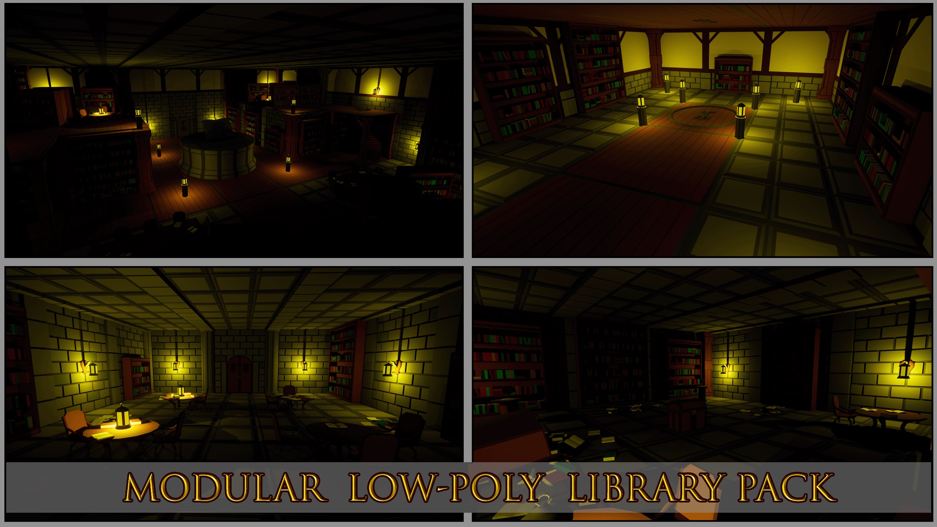 Media 1 for listing Modular Low Poly Library Pack