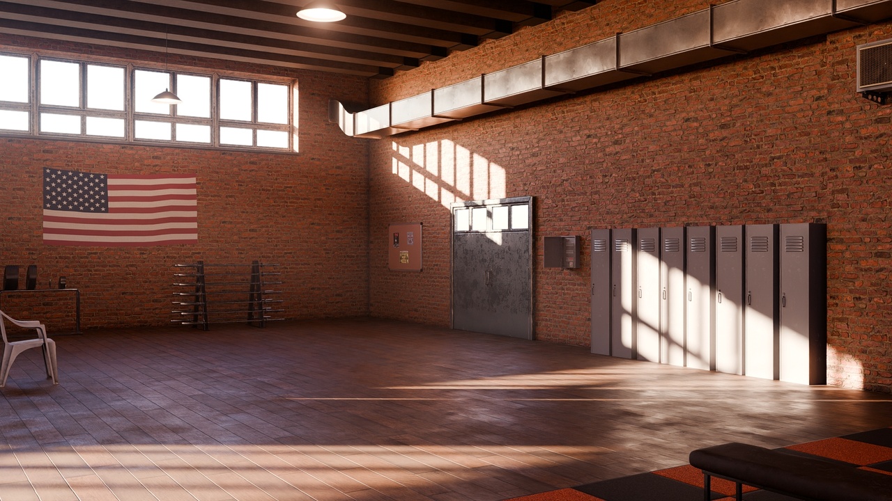 Media 1 for listing Boxing Gym – Blender Scene