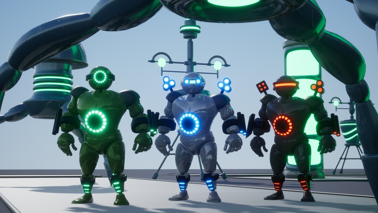 Media 1 for listing Scifi Robot + Attachments & Props