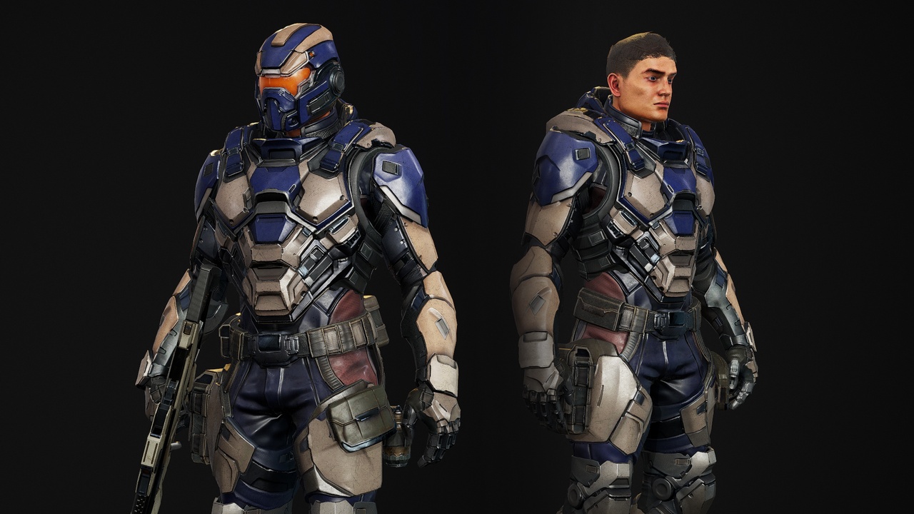 Media 1 for listing Sci-Fi Soldier 07