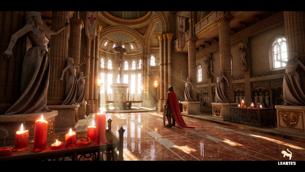 Media 1 for listing King Arthur Medieval Castle Interior Environment ( Castle Medieval Throne Room )