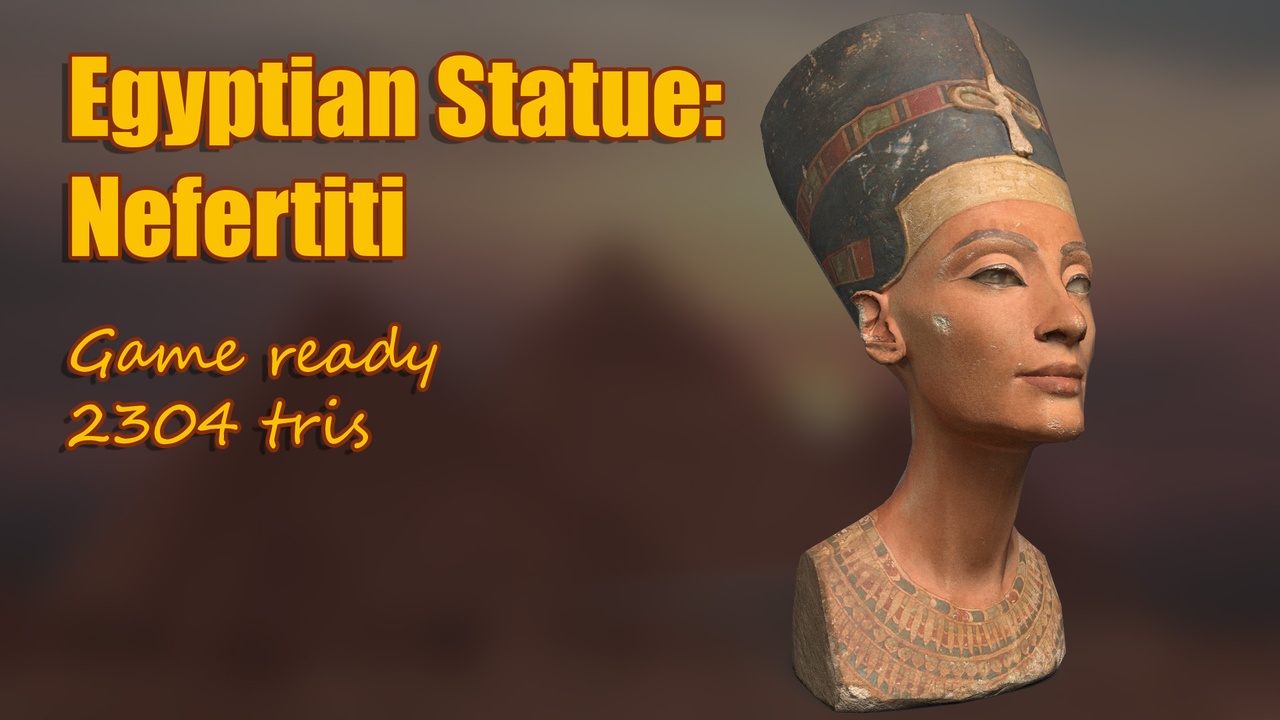 Media 1 for listing Egyptian Statue: Nefertiti