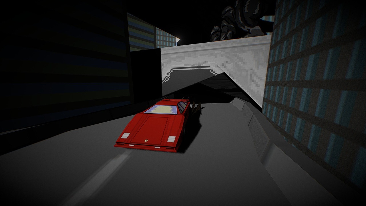 Media 1 for listing Diorama-Low Poly Car Game. Play Station 1-Style