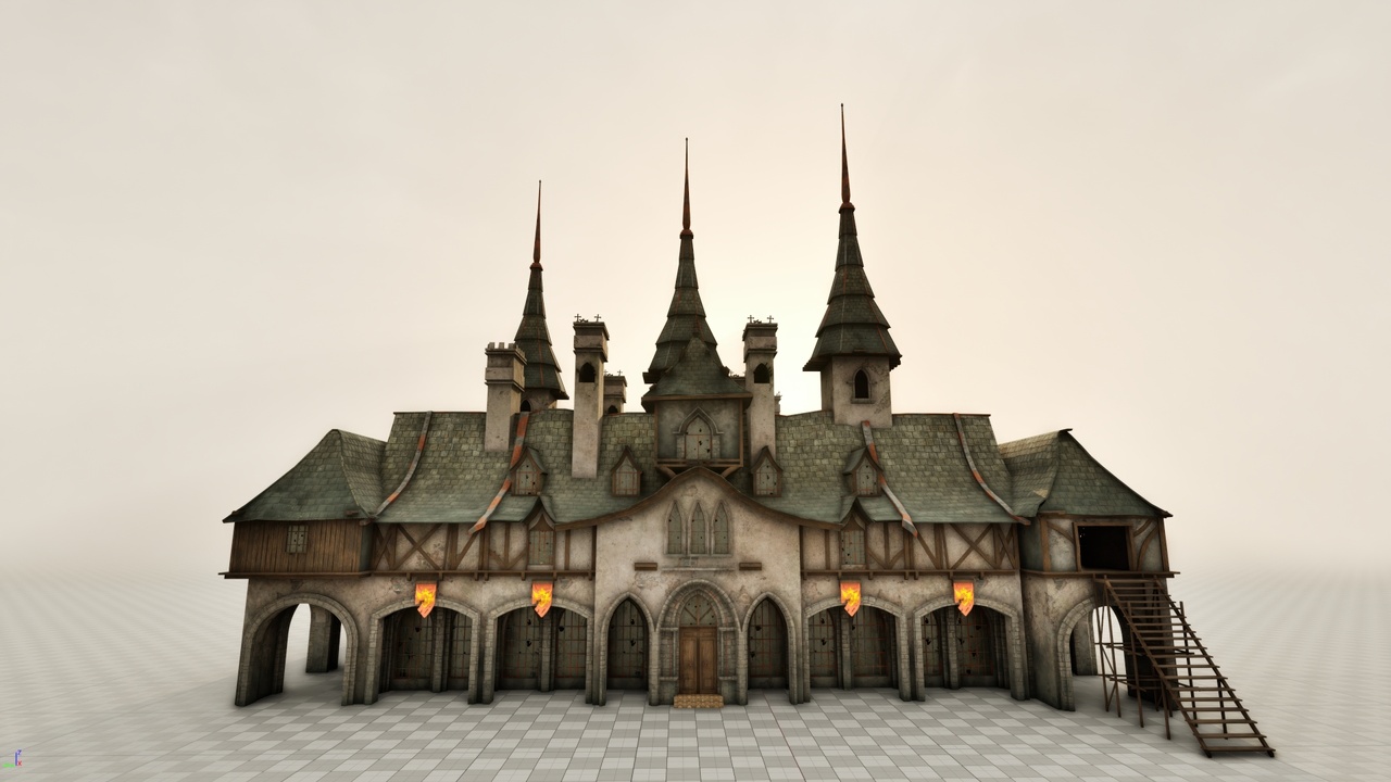 Media 1 for listing Medieval Buildings Set [Enterable Interior]