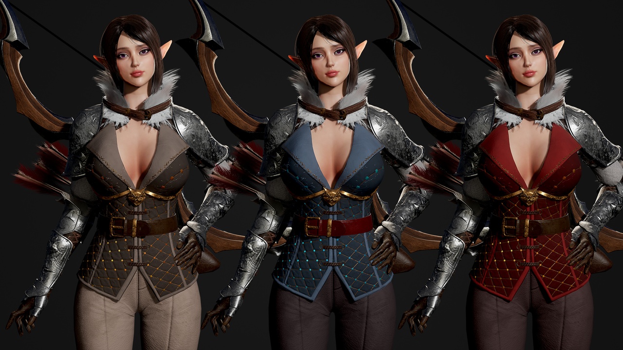 Modular Elf Archer Girl