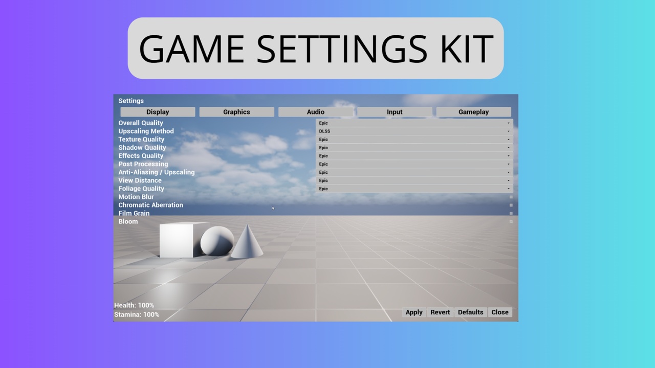 Media 1 for listing Game Settings Kit