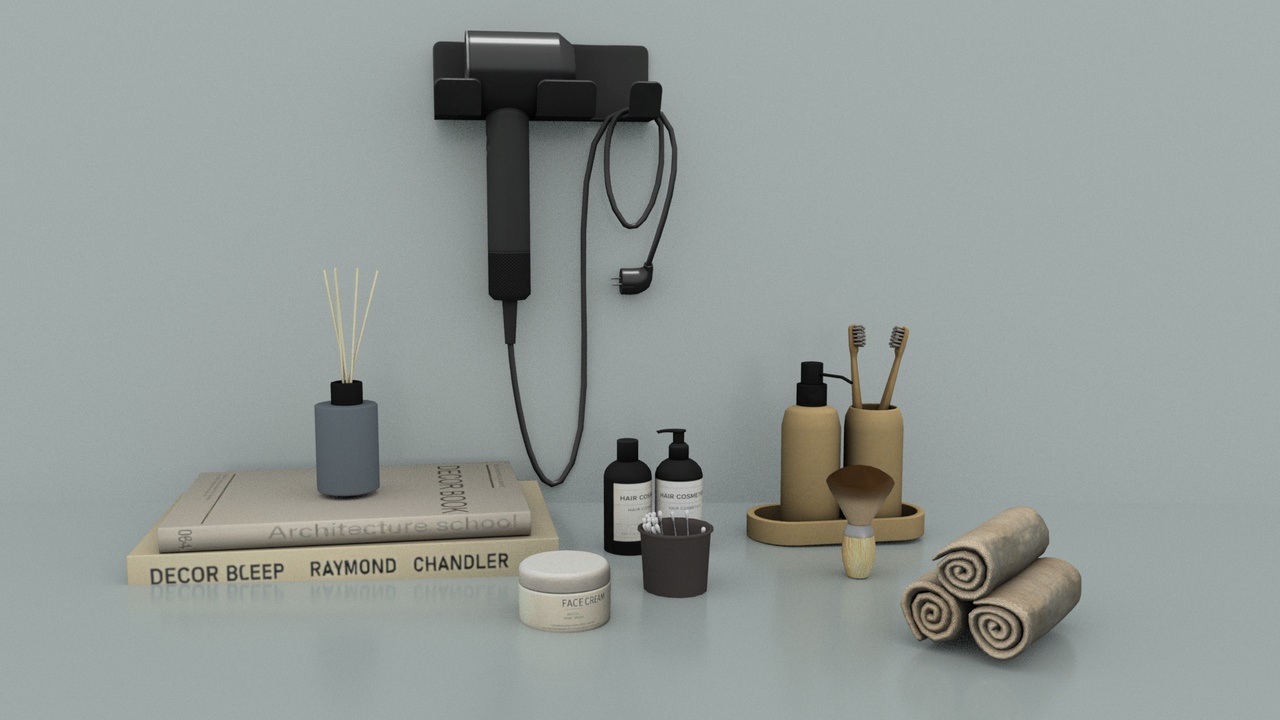 Media 1 for listing Bathroom Accessories 3D Props Pack