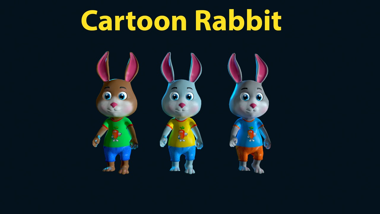 Media 1 for listing Cartoon Rabbit Animated Character