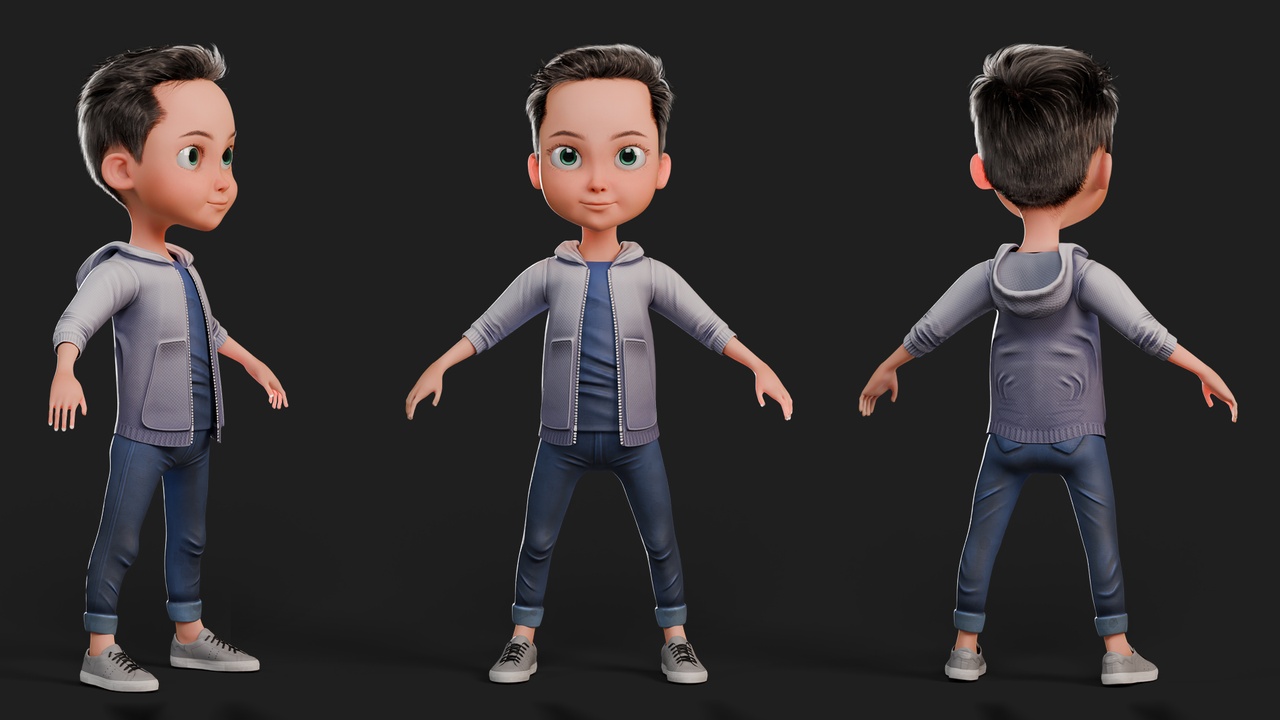 Media 1 for listing Cartoon Scifi Boy