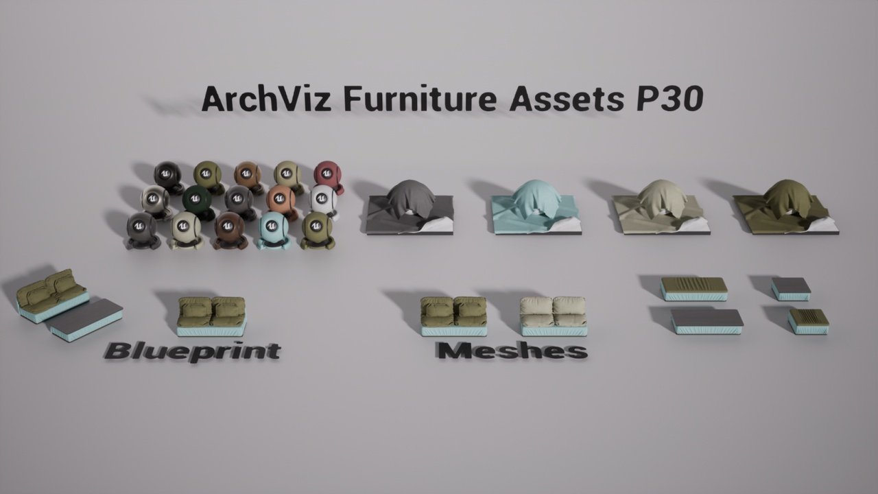 Media 1 for listing ArchViz Furniture Assets P30