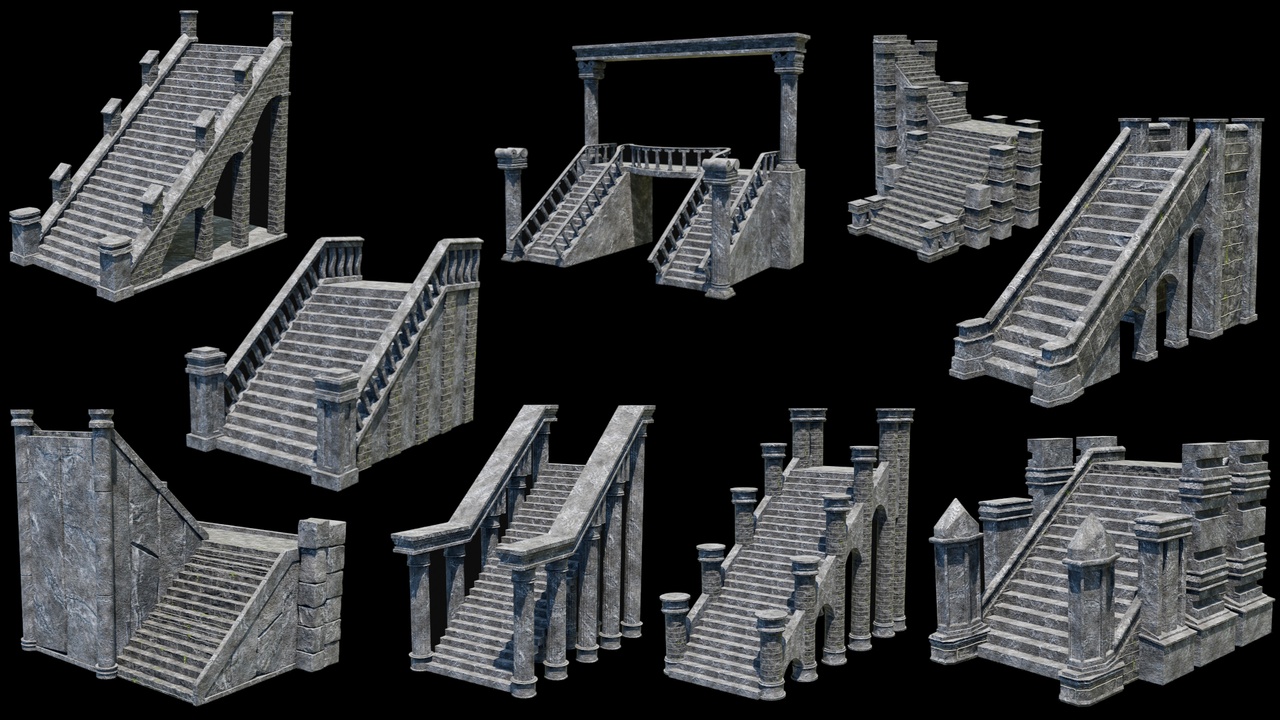 Ancient Stairs 제품 등록을 위한 미디어 1개