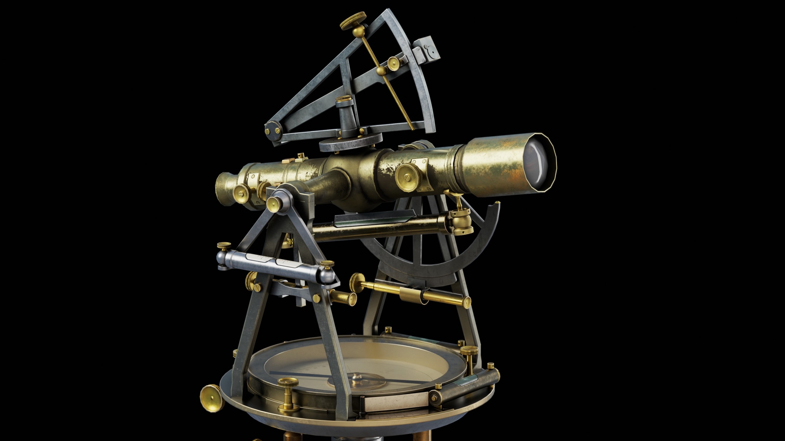 Media 1 for listing Circa 1885 Gurley Light Mountain Solar Transit Low-poly 3D model